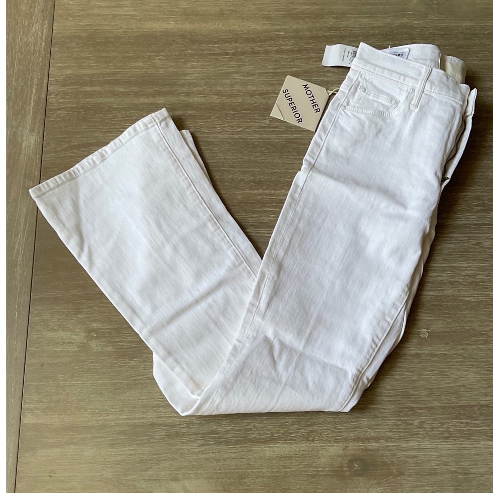 Mother The Weekender Jeans White Size 26 New With Tags - Picture 4 of 6